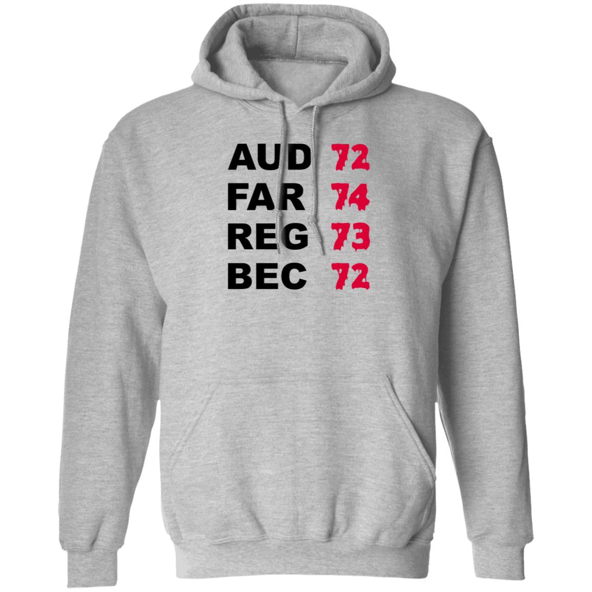 Aud 72 Far 74 Reg 73 Bec 72 Shirt Hoodie Sweatshirt Aud 72 Far 74 Reg 73 Bec 72 Shirt Hoodie Sweatshirt
