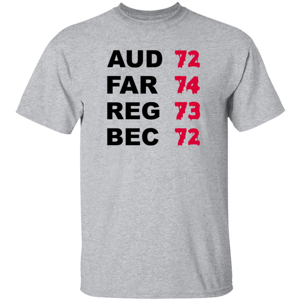 Aud 72 Far 74 Reg 73 Bec 72 Shirt Hoodie Sweatshirt Aud 72 Far 74 Reg 73 Bec 72 Shirt Hoodie Sweatshirt