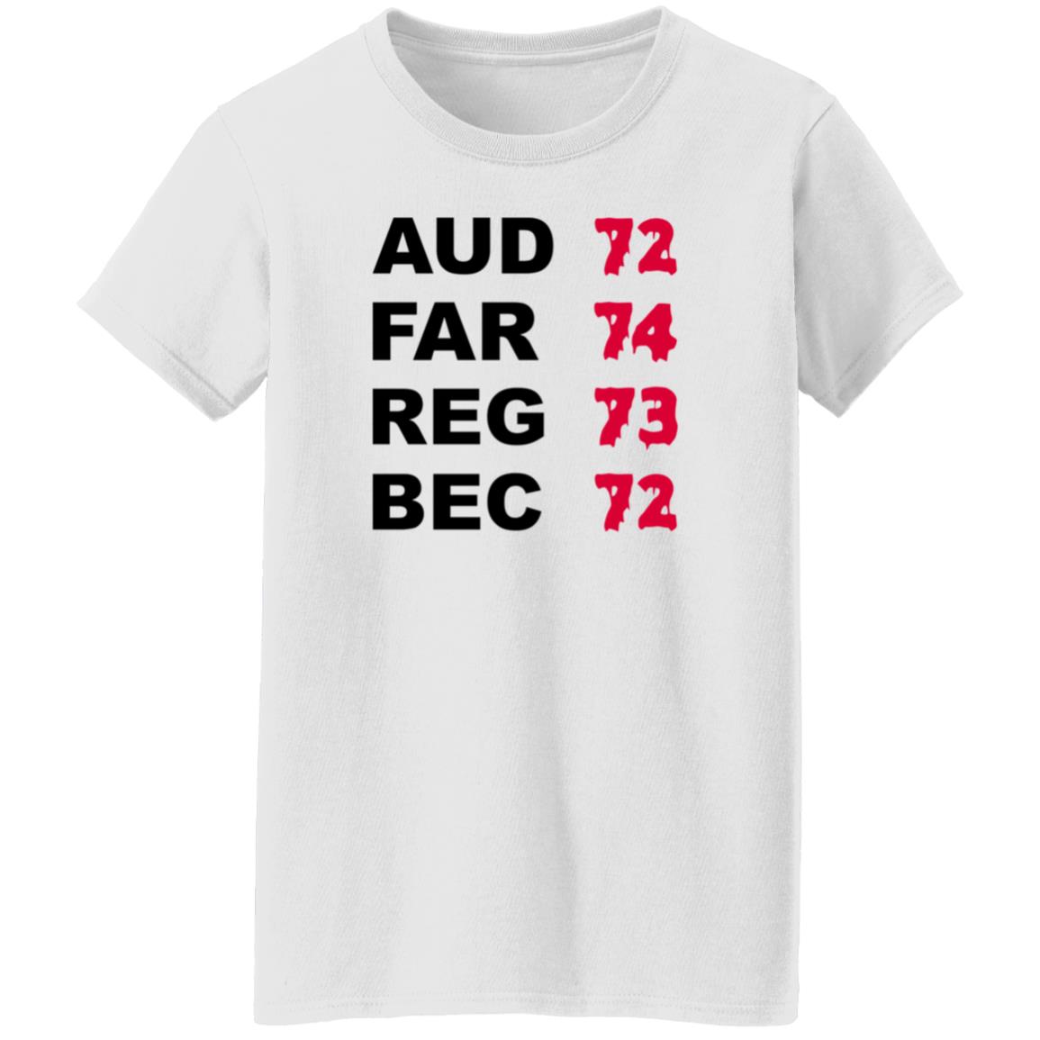 Aud 72 Far 74 Reg 73 Bec 72 Shirt Hoodie Sweatshirt Aud 72 Far 74 Reg 73 Bec 72 Shirt Hoodie Sweatshirt