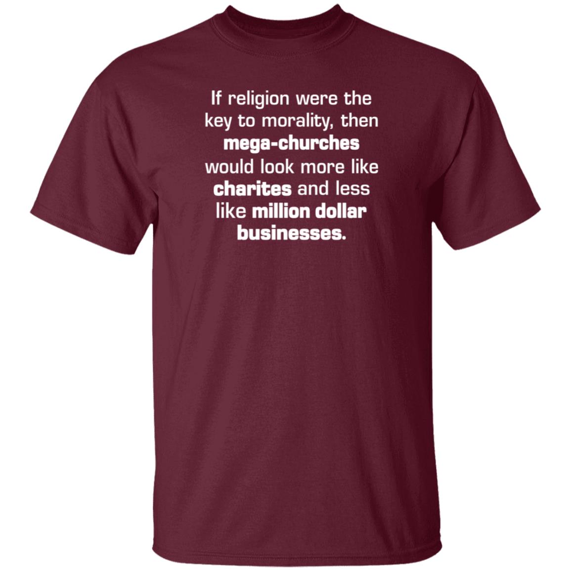 If Religion Were The Key To Morality Then Mega-Churches Shirt Hoodie Sweatshirt If Religion Were The Key To Morality Then Mega-Churches Shirt Hoodie Sweatshirt