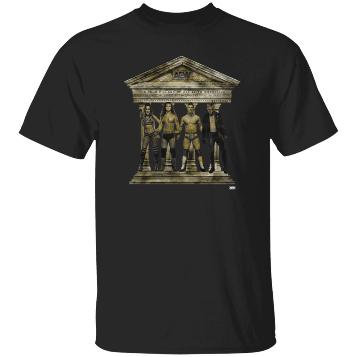 The Real 4 Pillars Of Aew Shirt Dr. Britt Baker D.M.D., Jungle Boy