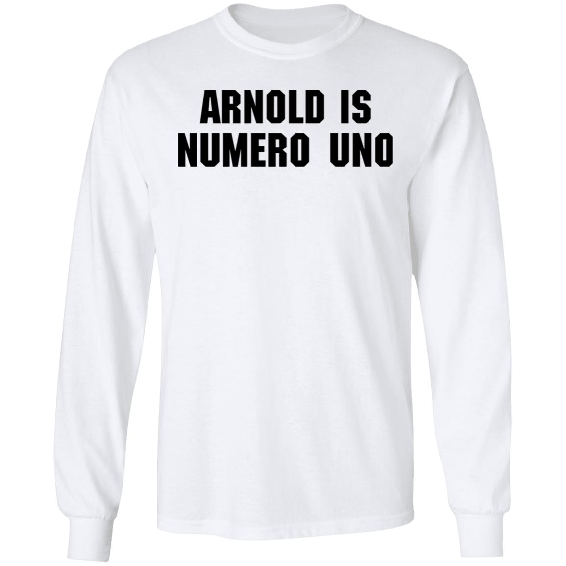 Olivier Wearing Arnold Is Numero Uno Tee Scramble Store Olivier Wearing Arnold Is Numero Uno Tee Scramble Store