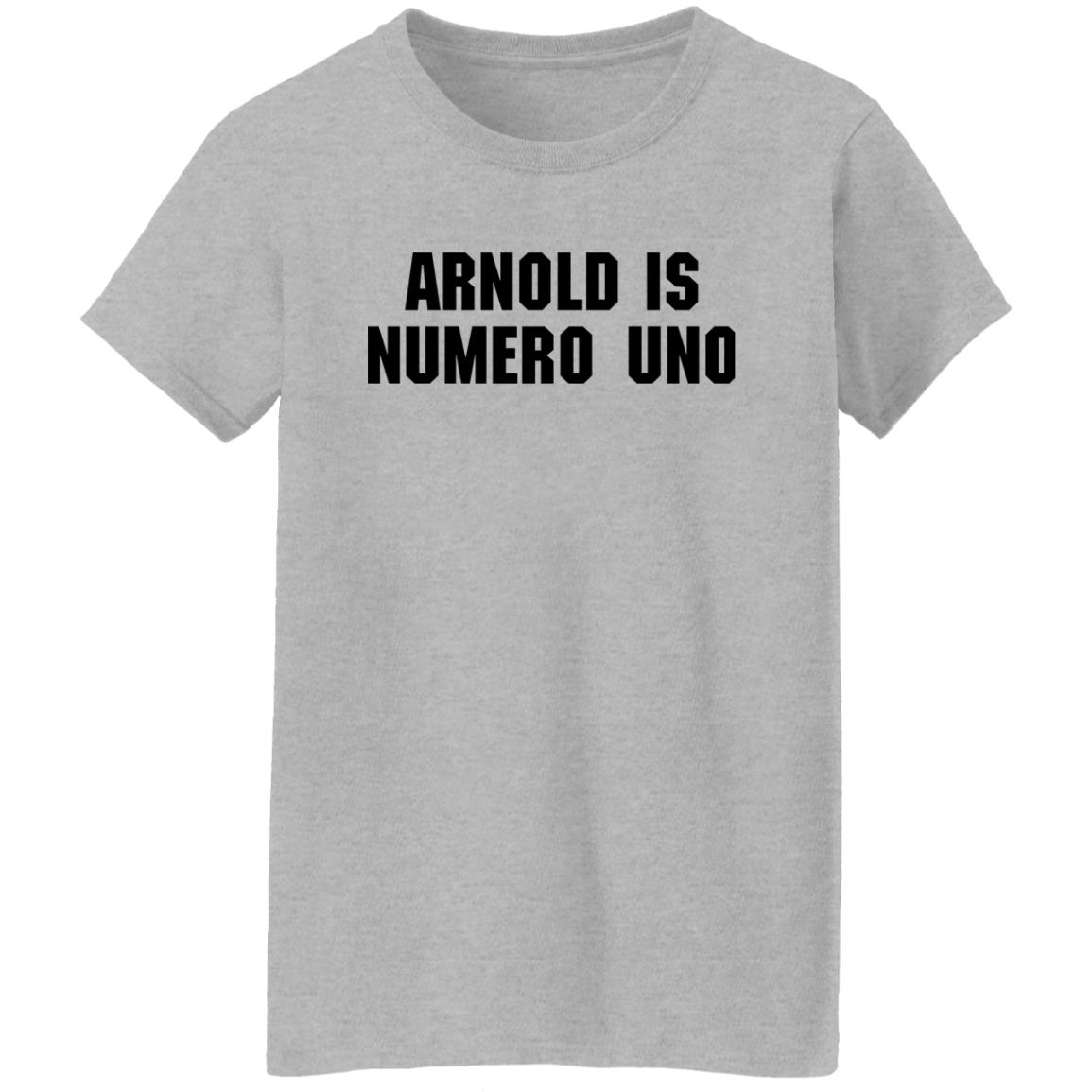 Olivier Wearing Arnold Is Numero Uno Tee Scramble Store Olivier Wearing Arnold Is Numero Uno Tee Scramble Store
